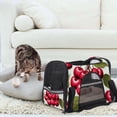 thumbnail image 7 of Cherry 900D Oxford Cloth Pet Carrier for Small Dogs and s - Durable Fabric Travel Bag with Nylon Webbing Handles - 17x10x11.8 Inches, Black, 7 of 7