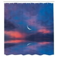 thumbnail image 3 of Ambesonne Nautical Shower Curtain, Reflections on Water, 69"Wx70"L, Purple Pink, 3 of 5