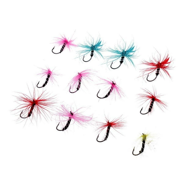12s Colorful Assortment Trout Flies for Trout Bass Salmon 004 