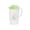 Green, variant on Orchid Patterns Clear Plastic Pitcher with Lid, Large Capacity Drinks Water Jug for Iced Tea, Juice, Lemonade (1PC, Green)