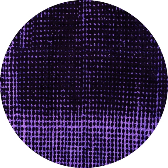 Ahgly Company Indoor Round Abstract Pink Modern Area Rugs, 4' Round
