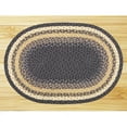 thumbnail image 3 of Earth Rugs C-79 Lt. Blue / Dk. Blue / Mustard Round Braided Rug 4 Feet x 4 Feet, 3 of 4