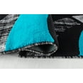 thumbnail image 3 of RUG AND DECOR Newport Collection Modern Abstract Geometric Design Area Rug Turquoise Black Grey Living Room Bed Room Carpet Alfombras para Sala, 3 of 4