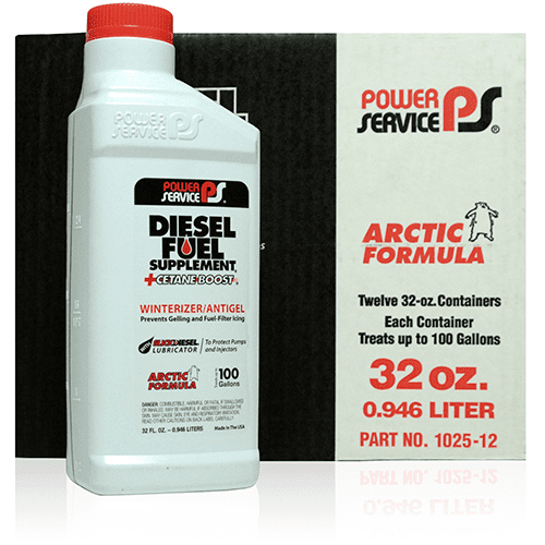 POWER SERVICE PRODUCTS 1025 Diesel Fuel Supplement,Amber,32 oz. G5573246