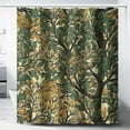thumbnail image 4 of Victorian William Morris Original Design Vintage Shower Curtain Furniture Bathroom Fabric Decorations Washable Shower Curtain with Hooks, 4 of 7