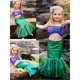 thumbnail image 3 of Conjunto de traje de baño de bikini y traje de baño de sirenita para niñas pequeñas, 3 of 5