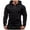 Black, variant on TOWED22 Hoodie for Men Full Zip Up Sweatshirts Hoodies Lightweight Fashion Jacket with Pockets(Red,XL)