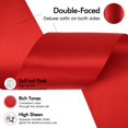 thumbnail image 3 of Cinta Decorativa MEEDEE Doble Faz de Satén Rojo 7,5 cm x 9 m, 3 of 9