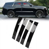4Pcs Glossy Black Pillar Post Window Door Trim Cover For 07-14 Cadillac Escalade
