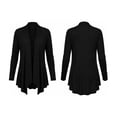 thumbnail image 5 of Sheghy Womens Raincoats for Women with Hood Sherpa Jacket Zip Up Daily Trench Jacket with Pockets Black S, 5 of 5