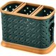 thumbnail image 1 of Plastic Chopsticks Cage Hollow Drain Tableware Rack Spoon Fork Storage Shelf Container Kitchen Organizer Cutlery Rests (Color : Large Green), 1 of 5