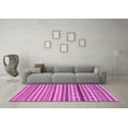 thumbnail image 3 of Ahgly Company Indoor Square Abstract Purple Modern Area Rugs, 5' Square, 3 of 4