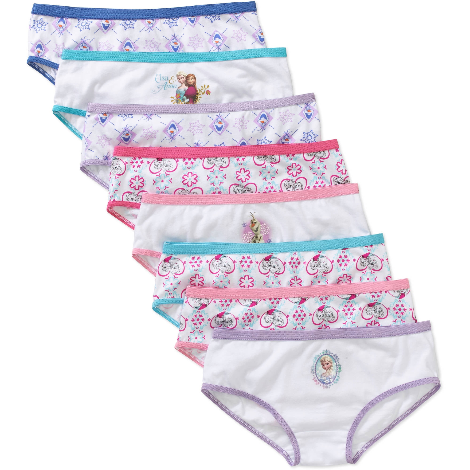 Frozen - Frozen Girls Underwear, 7 + 1 Bonus Pack Hipster Panties