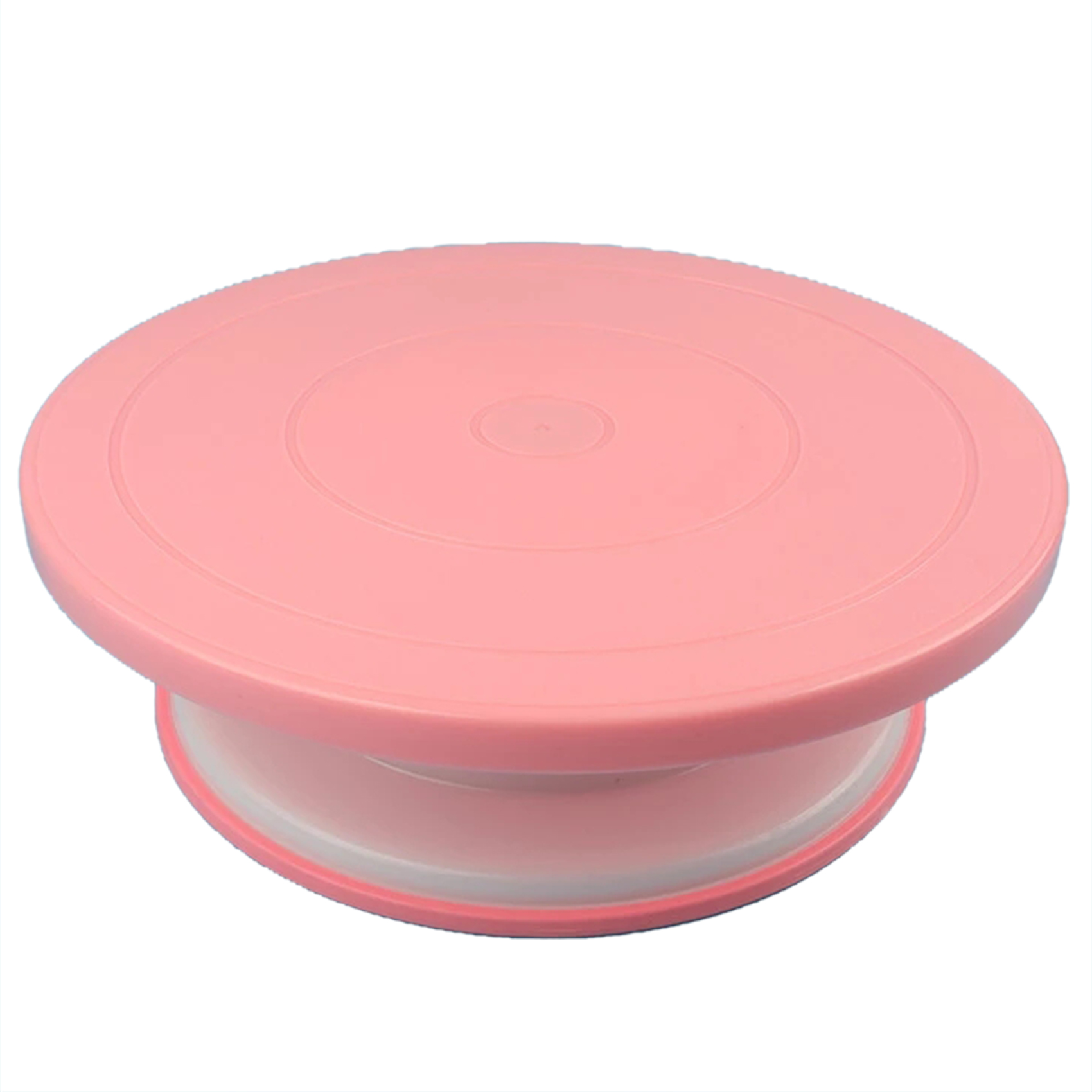 Plastic Rotating Plate Cake Builtin Bearing Revolving Spinning Round