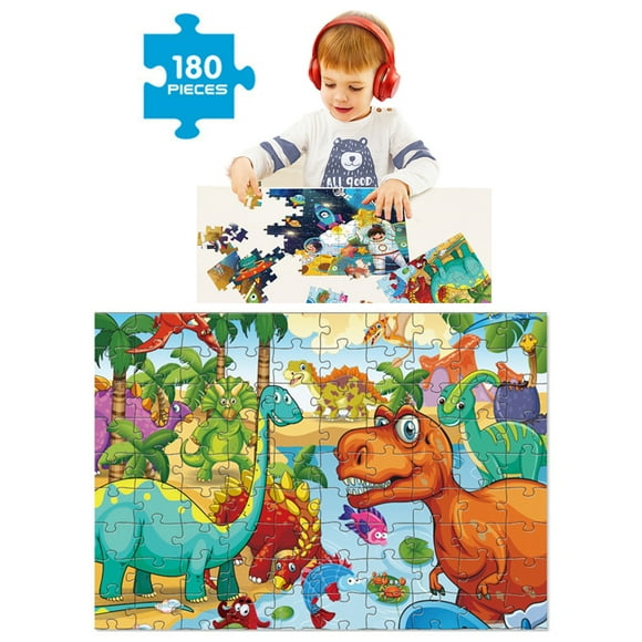 180PCS Jigsaw Puzzle Creative Funny DIY Paper Puzzle Educational Toy for Kid