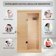 thumbnail image 5 of HestiNysus Single sauna with remote control hemlock sauna (right door), 5 of 6
