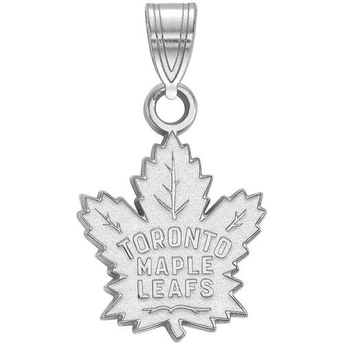 Logoart 14 Karat White Gold Nhl Toronto Maple Leafs Small Pendant Com - Toronto Maple Leafs Gold Pendant
