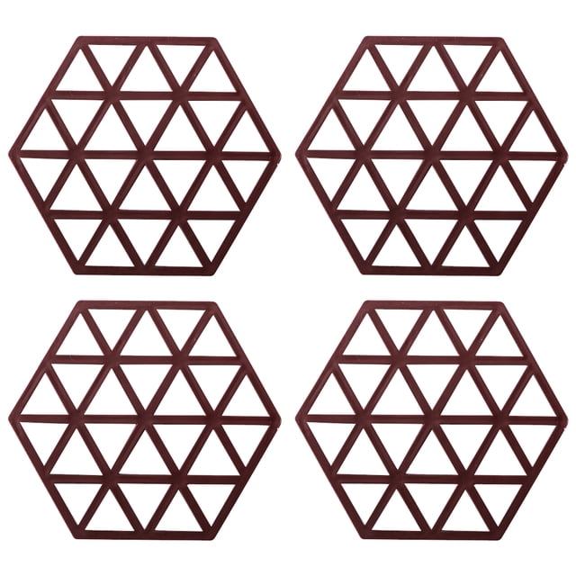 Salvamanteles de silicona para platos calientes, salvamanteles de flores/soportes para ollas calientes para encimeras y sartenes, decoración de cocina hexágono boho, almohadillas calientes