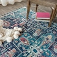 thumbnail image 2 of JONATHAN Y CALIFORNIA VINTAGE 4 x 6 Area Rug, Zafra Vintage Medallion - Peacock Blue/Navy, CAV101A-4, 2 of 10