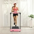 thumbnail image 3 of Treadmills for Home Pink Treadmill with LED Display for Walking and Running Multi Purpose Home Use Fitness Machine for Living Room Kitchen, 3 of 7