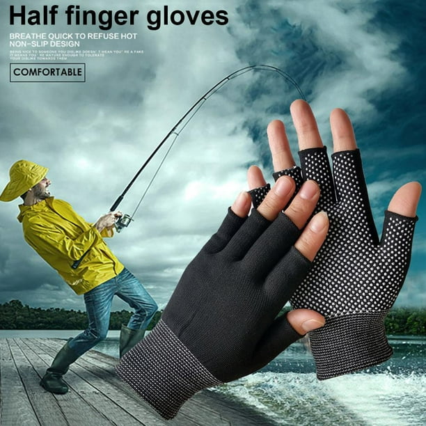 Bicicleta 15 guantes de pesca antideslizantes para bicicleta al aire libre sin dedos Ehuebsd Para Eestrenar