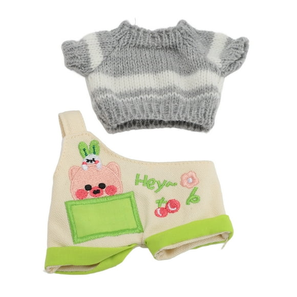 Plush Doll Clothes, Doll Dress Up, Pig Pattern, Soft and Comfortable Plush Doll Outfit