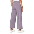 thumbnail image 2 of Mondetta Women's High Rise Wide Leg Modal Pant Size: XXL, Color: Lavender Grey, 2 of 4