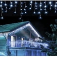 thumbnail image 2 of Christmas Decorations 2025 Icicle Lights Outdoor Waterproof New Year 2025 Led Curtain Garland Droop 0.5/0.6/0.7m, 2 of 5