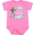 thumbnail image 3 of Inktastic Happy Easter with Cross and Flowers Boys or Girls Baby Bodysuit, 3 of 5