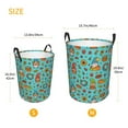 thumbnail image 3 of Fotbe fall cute gnome Pumpkin Pattern Laundry Basket with Handles, Waterproof Large Laundry Hamper, Wash Bag for Corner Dorm, Rolling Laundry Basket with Handles-Medium, 3 of 6