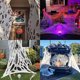 thumbnail image 5 of Decoración de Halloween elástica perforada en 3D, tres estables, se cuelgan sin caerse con vientos fuertes, material para disposición de accesorios (clavos para el suelo incluidos), 5 of 8
