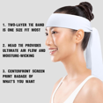 thumbnail image 4 of Cinta para la cabeza que absorbe el sudor, diadema con lazo, banda para el pelo para hombres, mujeres, niños y niñas, banda para el sudor ninja atlética, bandana pirata para tenis y entrenamiento., 4 of 5
