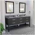 thumbnail image 6 of Dreamline VFVC722234RGQBK Valencia 72" Free Standing Double Basin Vanity Set - Black, 6 of 7