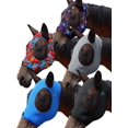 thumbnail image 1 of Máscaras antimoscas para caballo Mask-Tech con protección UV, talla mediana, paquete de 5, 1 of 7
