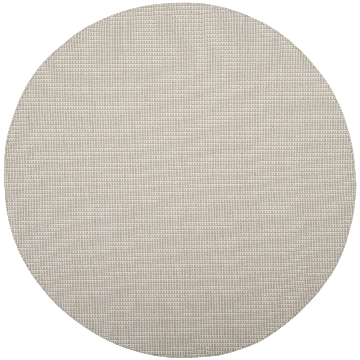 SAFAVIEH Montauk Patton Geometric Cotton Area Rug, Ivory/Green, 6' x 6' Square