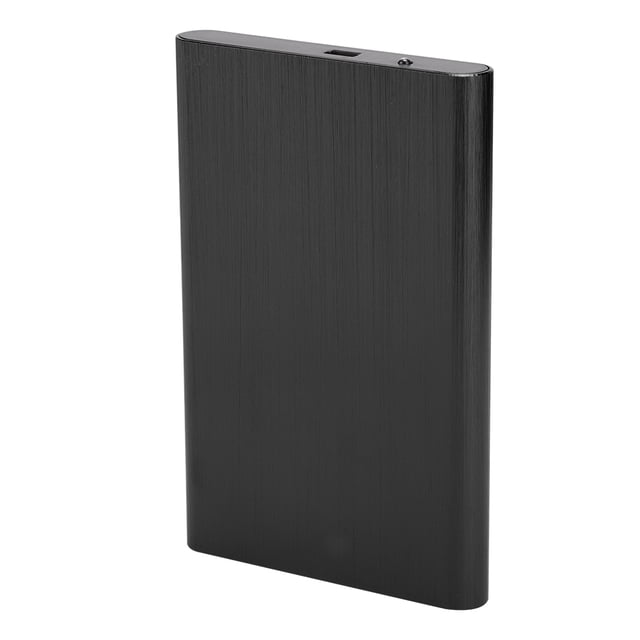 Caja de disco duro móvil Bling Bling de aleación de aluminio USB 2.0 a prueba de golpes 2,5 pulgadas negro