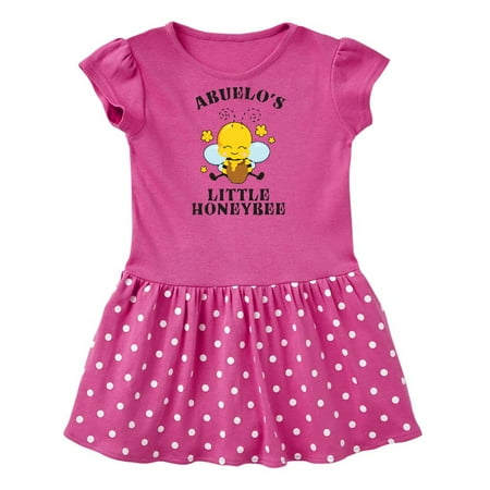 

Inktastic Cute Bee Abuelo s Little Honeybee with Stars Gift Baby Girl Dress