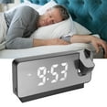 thumbnail image 1 of Time Date Temperature Display,180 Degree Projection LED Alarm Clock, Multifunction Time Date Temperature Display, Wide Angle HD LED Screen, USB Power Supply, 1 of 7