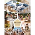 thumbnail image 5 of Blue Tulip Table Cloth, Spring Pastoral Flower Watercolor White Waterproof Tablecloth for Rectangle Tables, Reusable Washable Fabric Table Cover for Restaurant Kitchen Dining Tables 60"x102", 5 of 6