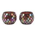 thumbnail image 2 of Glass Tea Light Stand, Stable Decorative Stylish Practical Mosaic Glass Candle Holder  For Festivals, 2 of 8