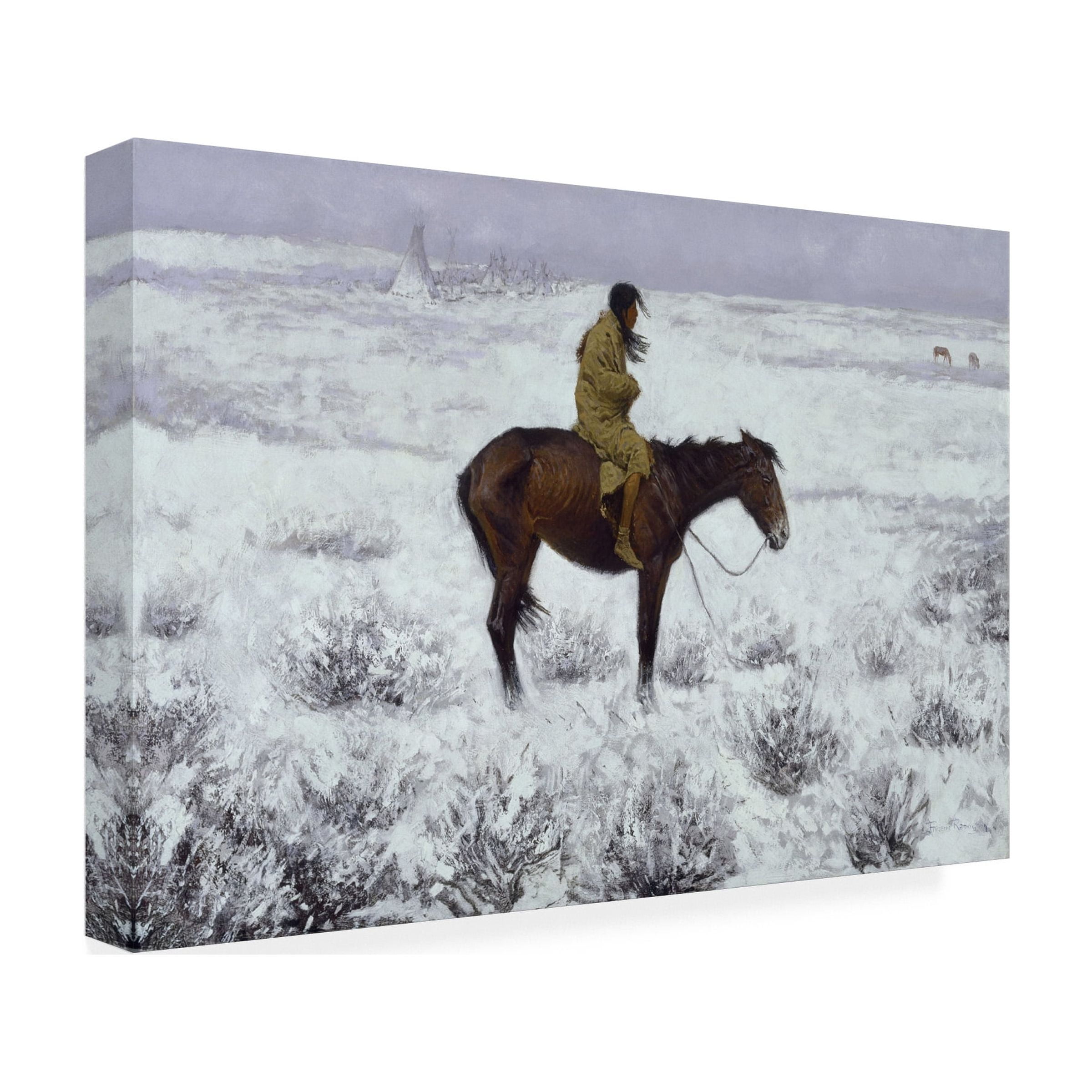 Frederic Remington 'The Herd Boy' Canvas Art