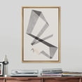 thumbnail image 2 of PixonSign Framed Canvas Print Wall Art Art Deco Vintage Gray Geometric Line Pattern Abstract Shapes Illustrations Modern Art Decorative Minimal for Living Room, Bedroom, Office - 24"x36" Natural, 2 of 5