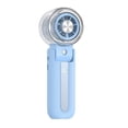 thumbnail image 4 of AuroraX Blue Portable Fan for Travel with Mister Handheld Fan Rechargeable with Water Mist Turbo Foldable Adjustable Speeds Ice Cooling Fans for Wedding Guests, 4 of 5