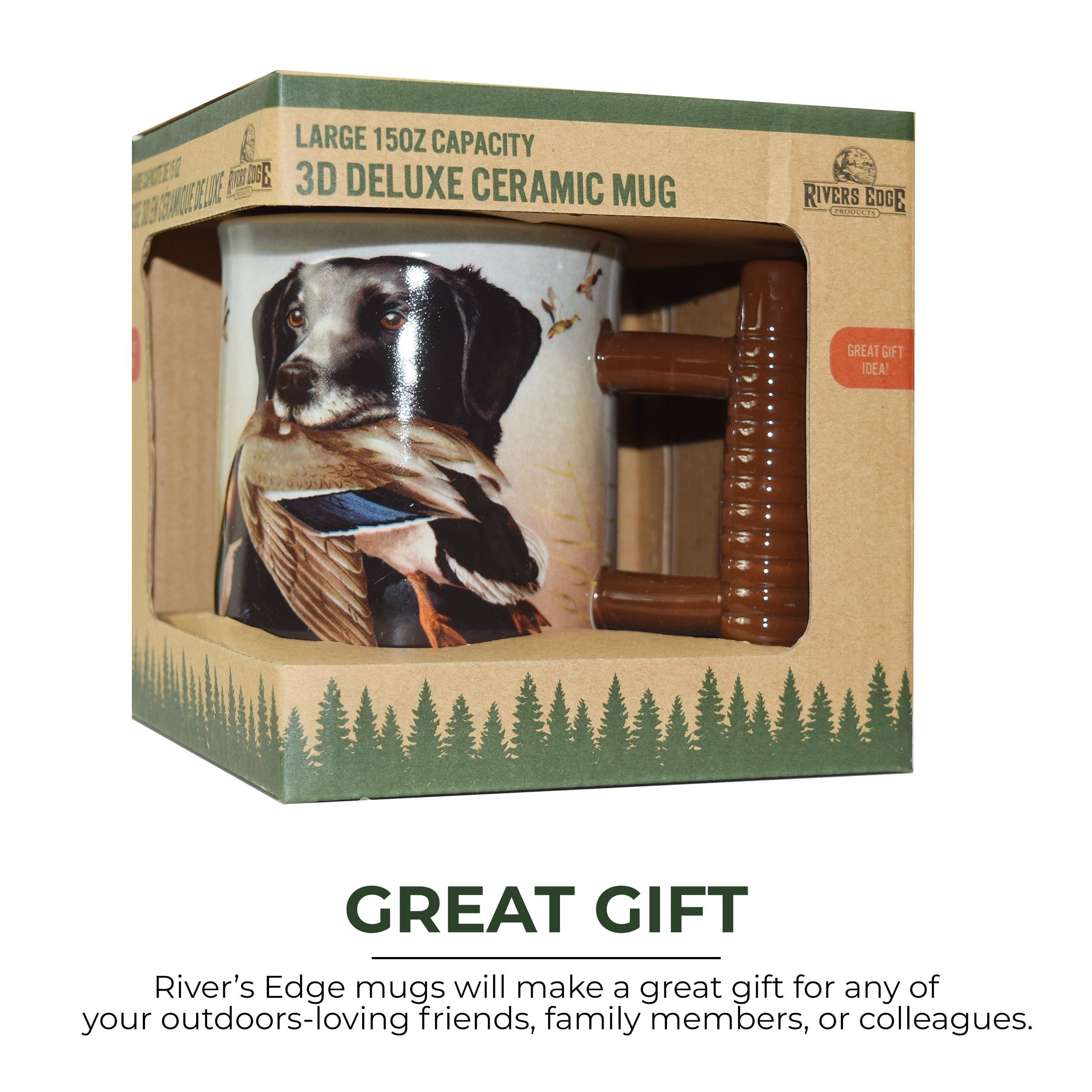 Rivers Edge Deluxe Mug - Elk Scene 15 oz.