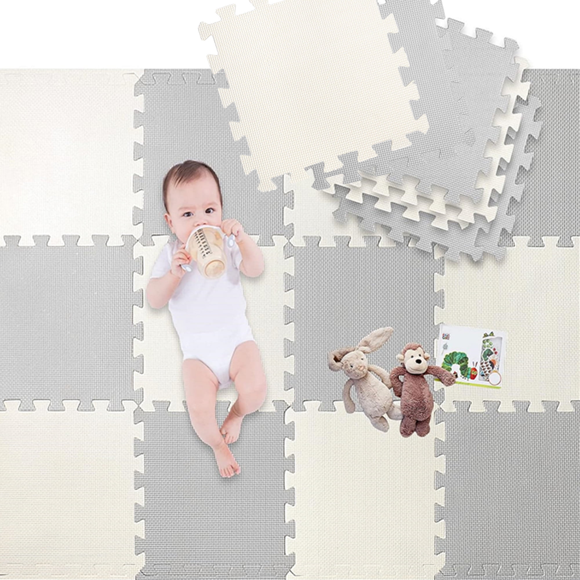 Baby Playmat, 18pcs Puzzle EVA Foam Play Mat Crawling Floor Mats - Main Image
