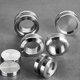 thumbnail image 3 of 1 pair Sliding door handles (closed) 58 mm brushed stainless steel for glass doors, 3 of 4