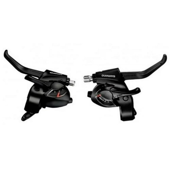 Shimano ST-EF41 EZ fire plus STI set for V-brakes, 3x7-speed, 2-finger lever, black