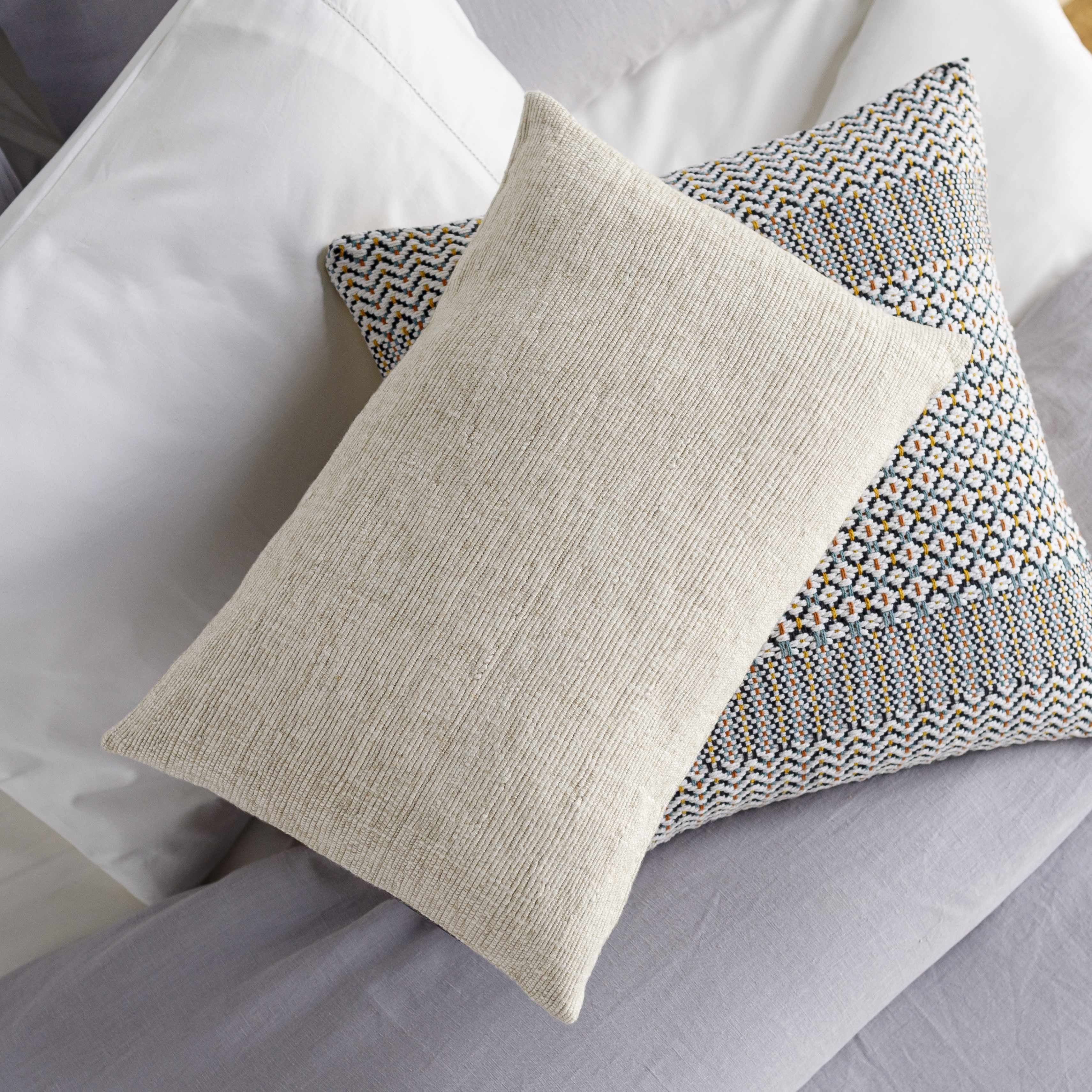 Designer Series - Traditional Ecru Square Pillow