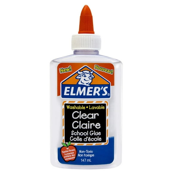 Colle scolaire transparente lavable Elmer's, idéale pour faire du Slime 147 ml
