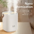 thumbnail image 4 of Mini Humidifier, USB Powered 1.2L Double Spray Humidifier Cool Mist Humidifier With Night Light, Large Capacity Humidifiers For Bedroom, Desktop Humidifier For Car Office Baby Room, 4 of 8